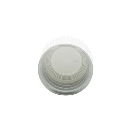 Capsule fond plat PEHD Blanc KP18 intérieur