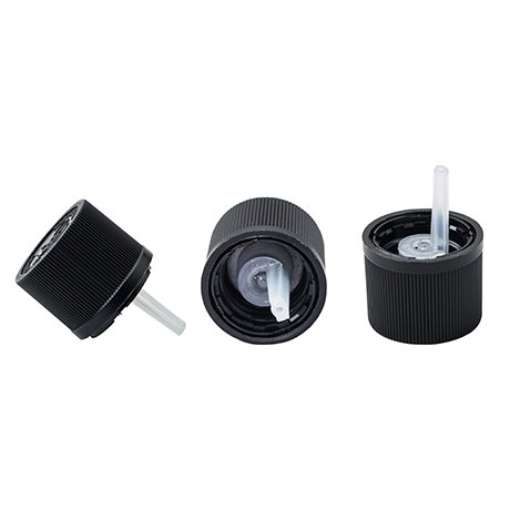 CSEIDIN18285N - Caps. séc. enfant PP Noir + compte-goutte vertical PE