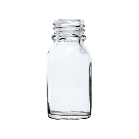 R15 - Flacon Rond verre blanc PH18 15 ml